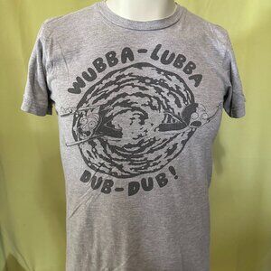 Rick and Morty Wubba Lubba Dub Dub Men's Gray T Shirt Small Ripple Junction